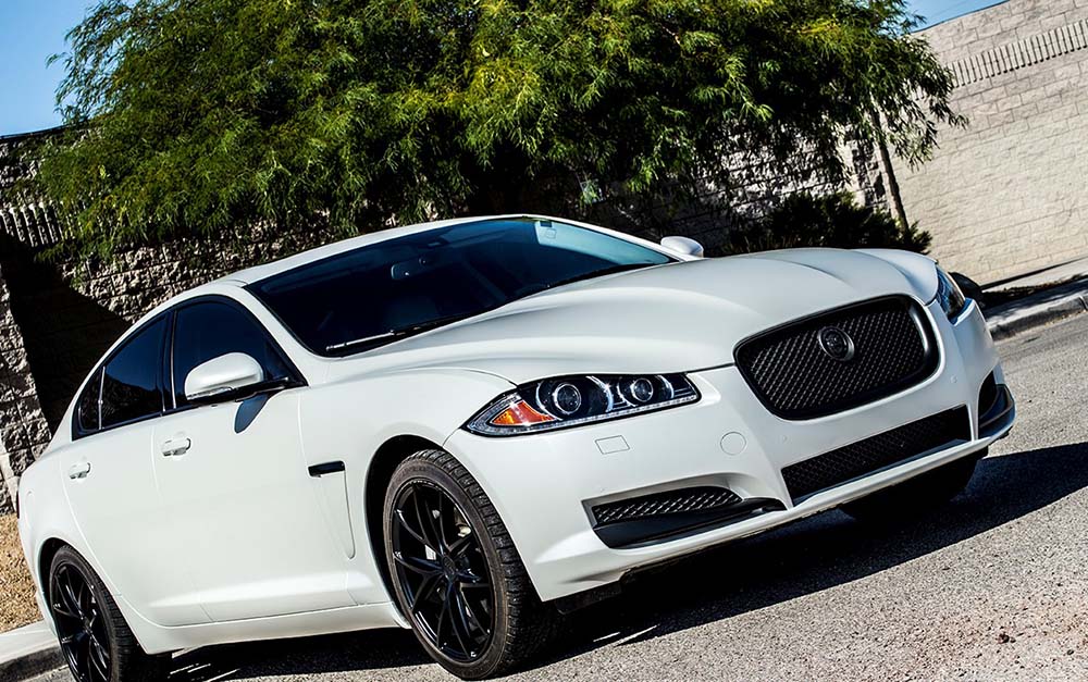 White Jaguar XF